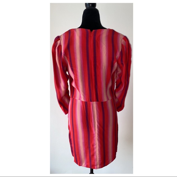 SOMETHING NAVY STRIPED MINI DRESS - Picture 7 of 8